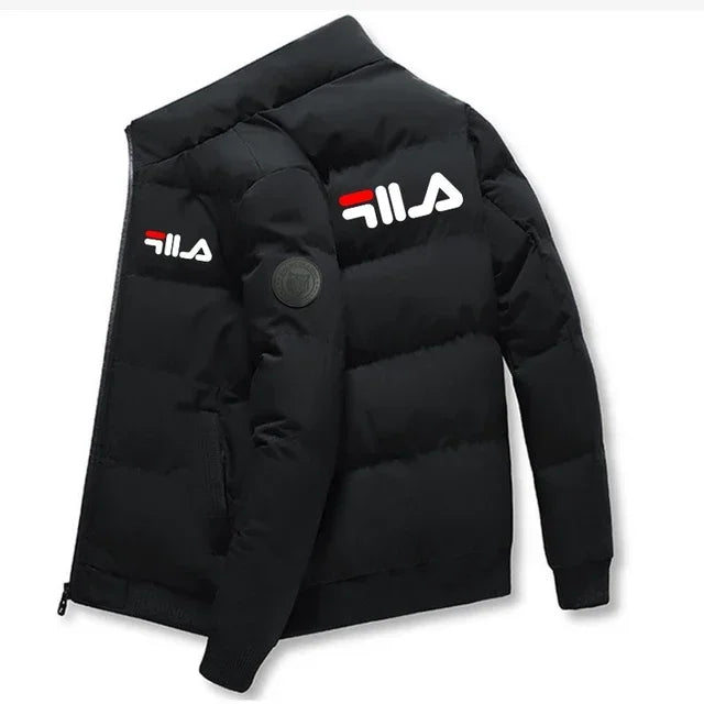 Abrigo Corto de Invierno para Hombre, a la Moda 2026, Grueso y Cálido, Cortavientos, con Cierre y Estampado, Chaqueta Casual para Hombre, Tallas M-5XL, Parka