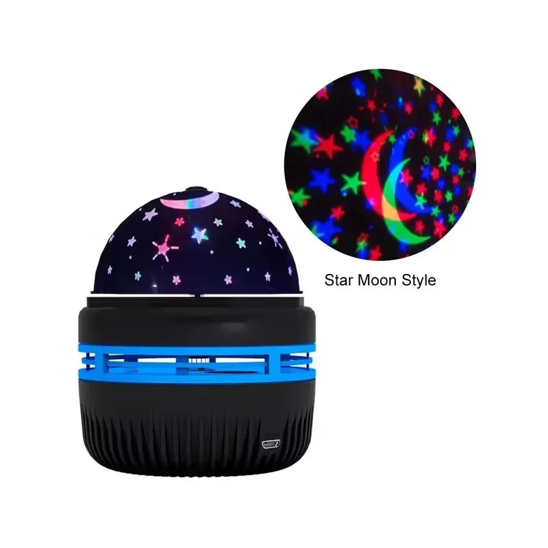 Luci LED notturne a cielo stellato, lampada proiettore USB, sfera magica, luna, stella, luci di Natale, decorazioni per l'ambiente della stanza di casa