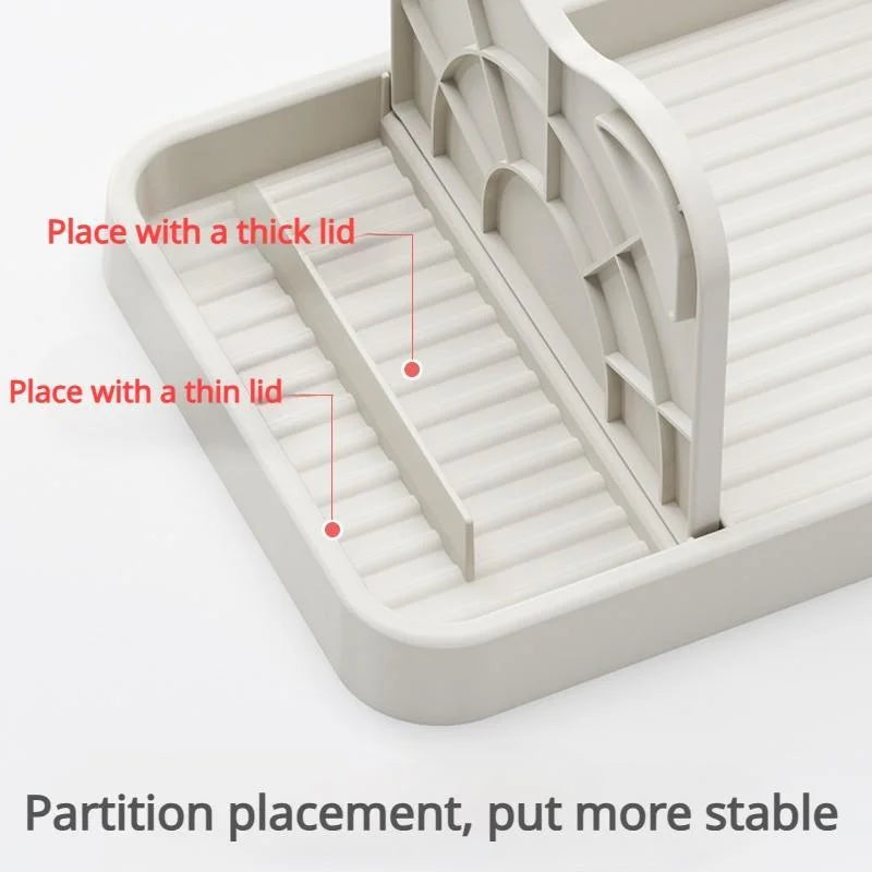 Soporte multifuncional para tapa de olla, estante para cuchara, tapa para olla, espátula, cuchara para sopa, estante de almacenamiento, accesorios de cocina