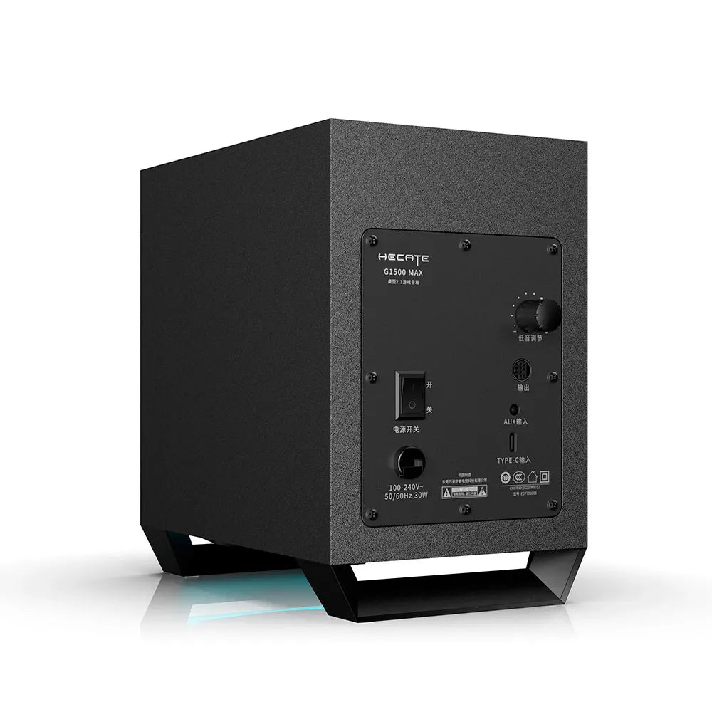 Caja de Sonido con Subwoofer para PC Edifier G1500 Max - Lotes de Alimentación con 30W RMS y Bluetooth 5.3