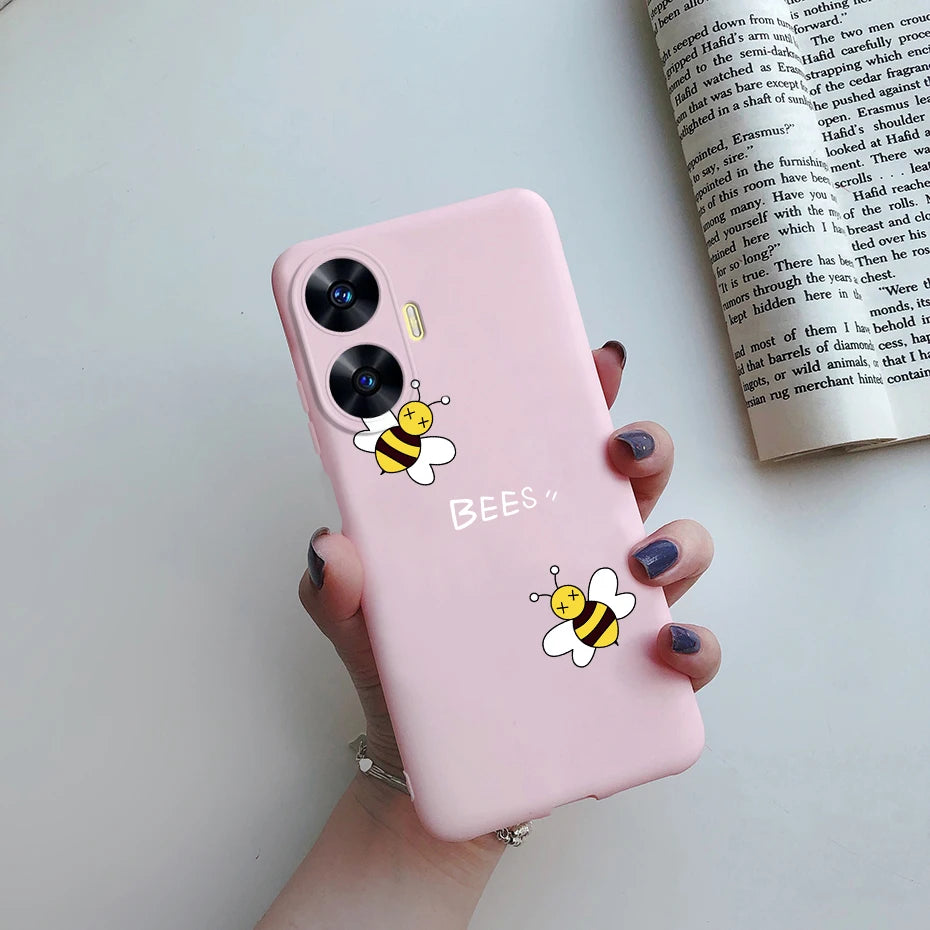 Funda de teléfono para Realme C55, Funda RMX3710, Funda trasera de silicona suave con dibujos animados bonitos para Realme C55 RealmeC55 Funda C 55 Coque