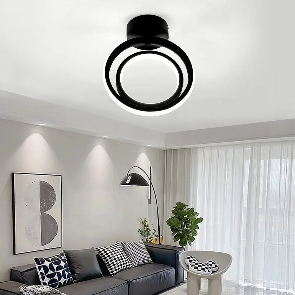 Luz de techo moderna, lámpara de techo LED para pasillo pequeño, diseño de cerca de techo, accesorio de iluminación para el hogar, cocina, dormitorio, balcón