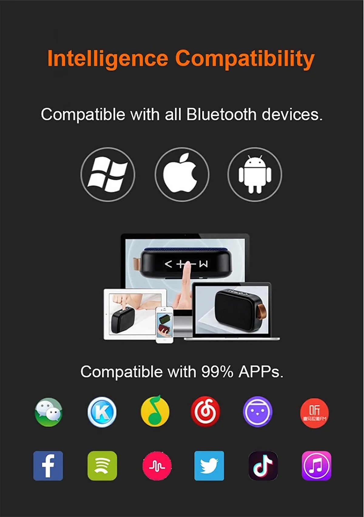 Altavoces portátiles para exteriores, Bluetooth 5,0, Mini altavoz Oxford, columna inalámbrica, reproductor de música estéreo 3D, caja de sonido envolvente Hifi