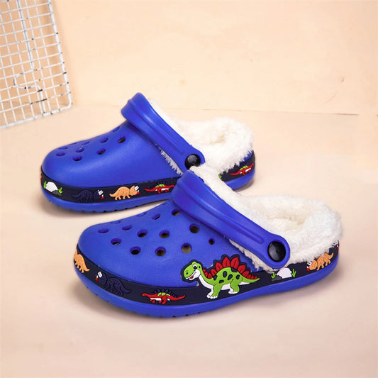 Zuecos de EVA con punta cerrada para niños, con dibujos animados, para verano, antideslizantes, con suela suave y transpirable, para bebés, niños y niñas, para interiores, exteriores y playa.