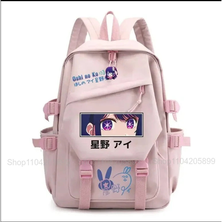 Mochila OSHI NO KO, mochila de anime recomendada para niños, mochila escolar para estudiantes, regalo para niñas, mochila de viaje diaria bonita