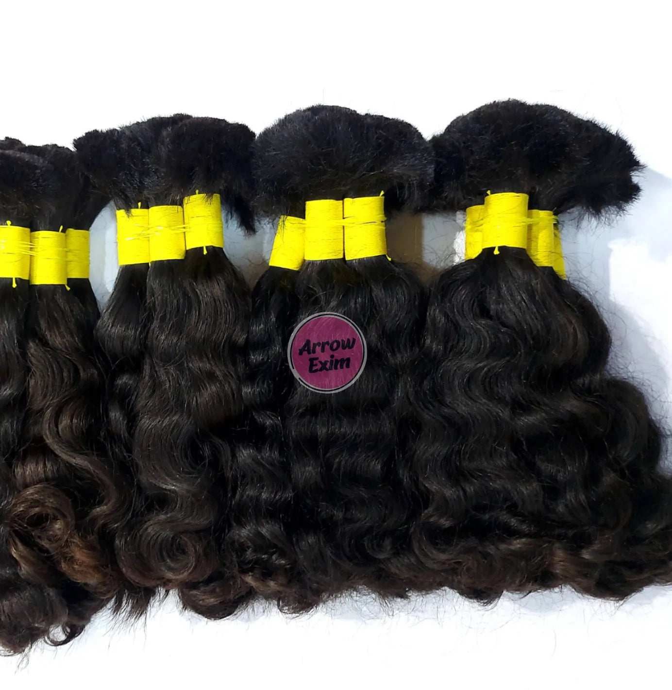 Baby Curly Indian Remy Virgin Bulk Hair 100 Grams 12A Quality Top Grade Premium for Braiding