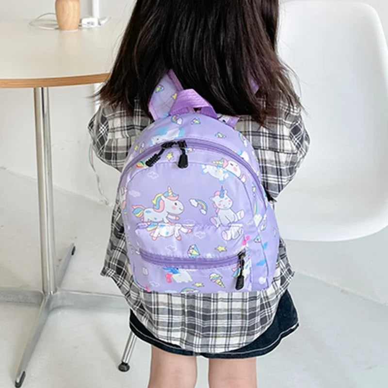 Mochila Infantil con Diseño de Dinosaurio y Unicornio, Linda Mochila Escolar para Niños y Niñas, Impermeable, para Jardín de Infancia