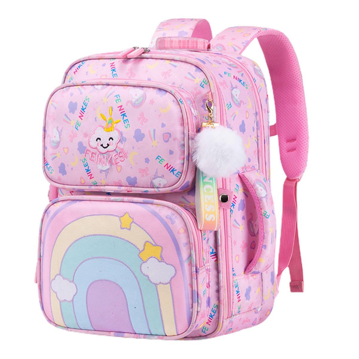 Mochila bonita para estudiantes de primaria, bolso versátil portátil elegante, bolsa transpirable para libros preescolares, regalo para la vuelta a la escuela para niñas