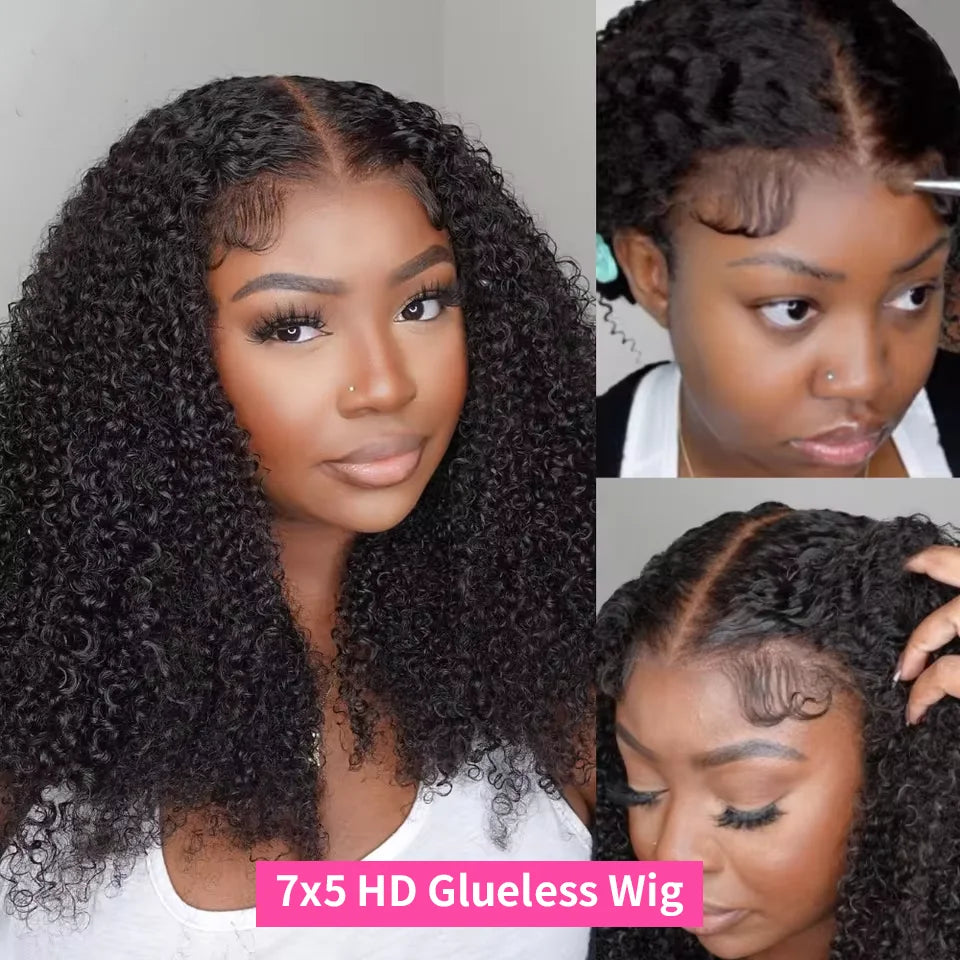 250% Pelucas rizadas de cabello humano Afro rizado 13x6 HD peluca Frontal de encaje Wear Go Glueless 5x5 pelucas de cabello humano con frente de encaje en venta