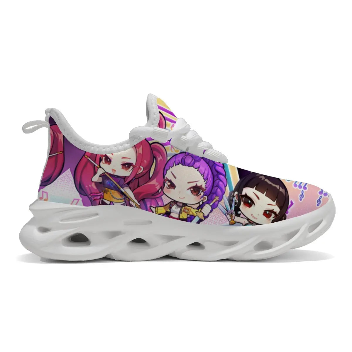 Zapatos Casuales para Niños, Zapatillas Deportivas Casuales con Estampado de Notas Musicales para Niñas, Zapatillas para Correr Casuales para Hombres y Mujeres, Tallas Grandes