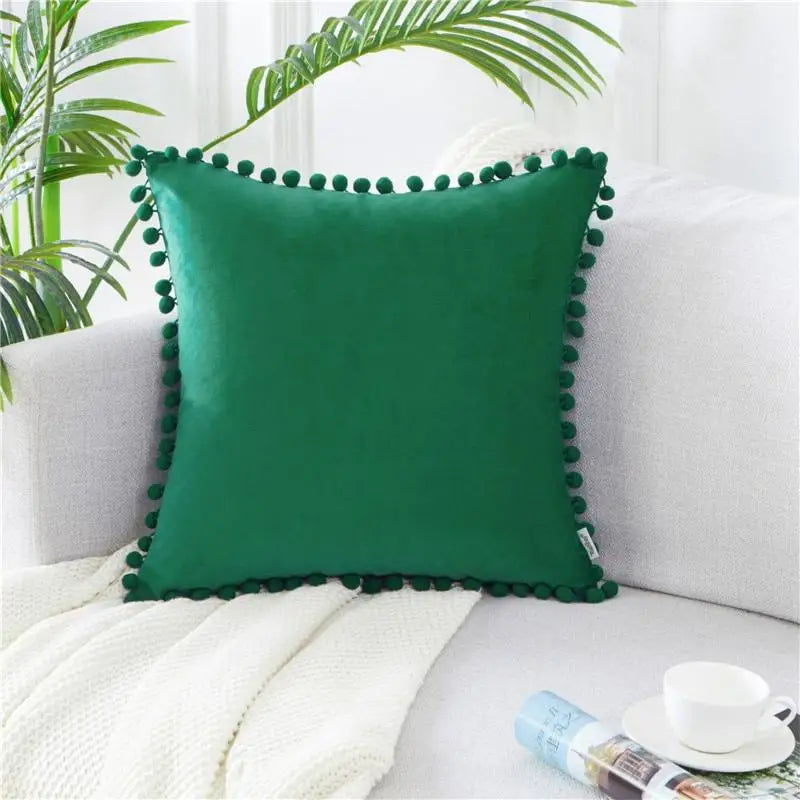 1 Uds. Fundas de cojín de terciopelo suave, fundas de almohada decorativas cuadradas para sofá, cama cómoda, funda de almohada para el hogar y el coche