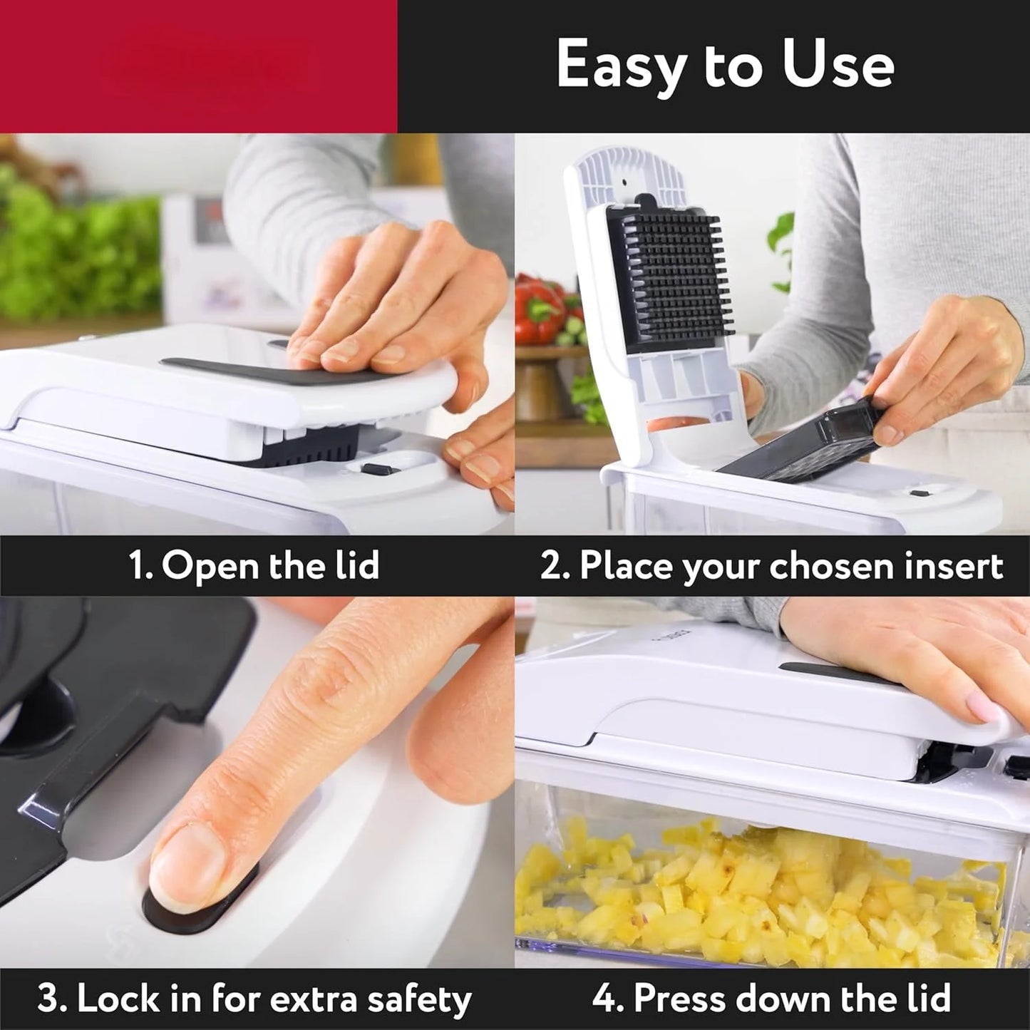 Picadora de verduras con contenedor, cortador en espiral de alimentos, Gadgets de cocina, accesorios esenciales para el hogar