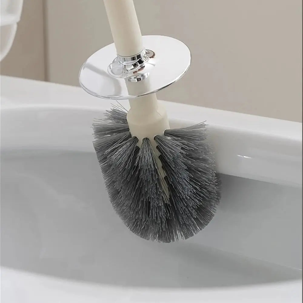 Cepillo de baño creativo con soporte, cepillos suaves para el hogar, accesorios de limpieza, base a prueba de fugas, herramientas de limpieza de secado rápido