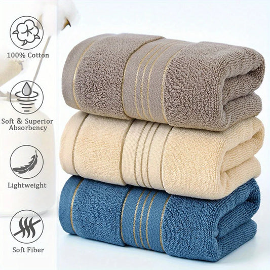 Toalla de Baño de Algodón Puro, Suave y Absorbente, Multiusos, de Alta Calidad y Secado Rápido