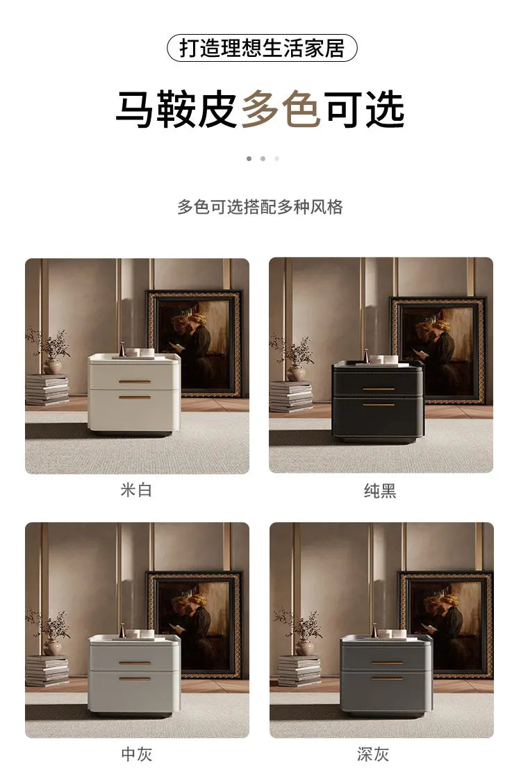 Mesita De Noche De almacenamiento De lujo, cajón Simple estético, mesita De Noche italiana, Mesitas De Noche nórdicas De moda, muebles De dormitorio