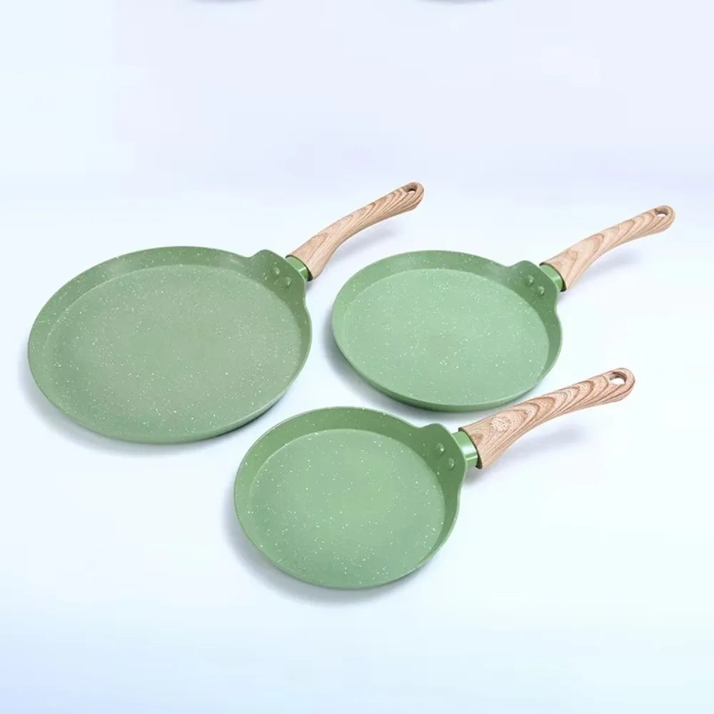 Olla para panqueques japonesa duradera de 6/8/10 pulgadas, sartén antiadherente fácil de limpiar, cocina para desayuno, Cocina de Inducción de Gas
