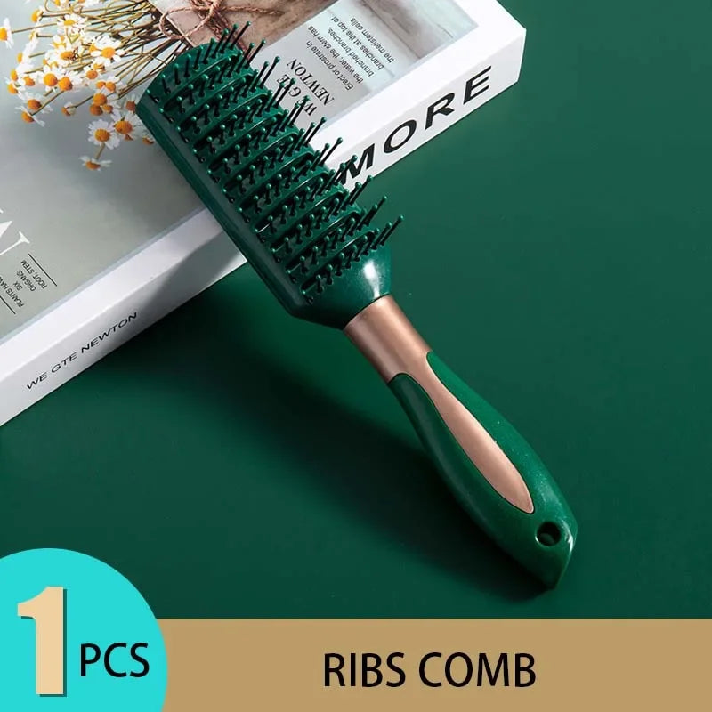 Cepillo de masaje para el cuero cabelludo con cojín de aire ovalado y redondo, herramienta antiestática exfoliante para peinar el cabello en salones de belleza y SPA