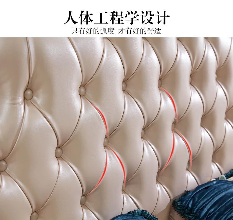 Diseño de cama único para boda, organizador seguro de alta calidad, estética de cama de moda, Muebles gemelos cómodos, Muebles de dormitorio