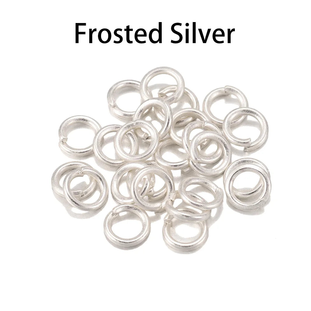 50-200 unids/lote 3-20mm anillos de salto conectores de anillos divididos para joyería Diy encontrar accesorios suministros al por mayor