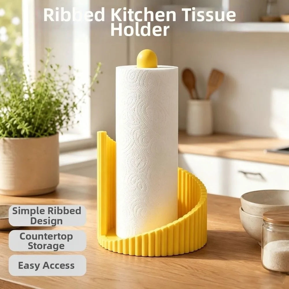 Dispensador de toallas de papel para impresión 3D, de pie, estable, para la cocina, que ahorra espacio y ofrece un sistema sencillo para guardar rollos de papel.