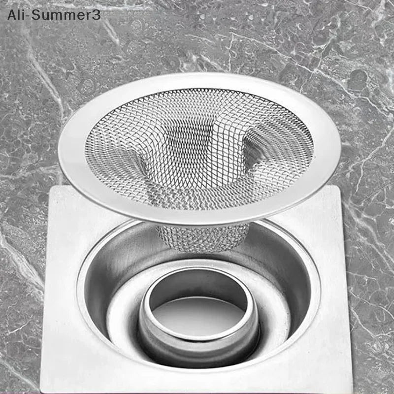 Filtro de fregadero de agua de cocina de acero inoxidable, filtro de drenaje para baño, tapones para el pelo de ducha, accesorios de cocina, 1 ud.