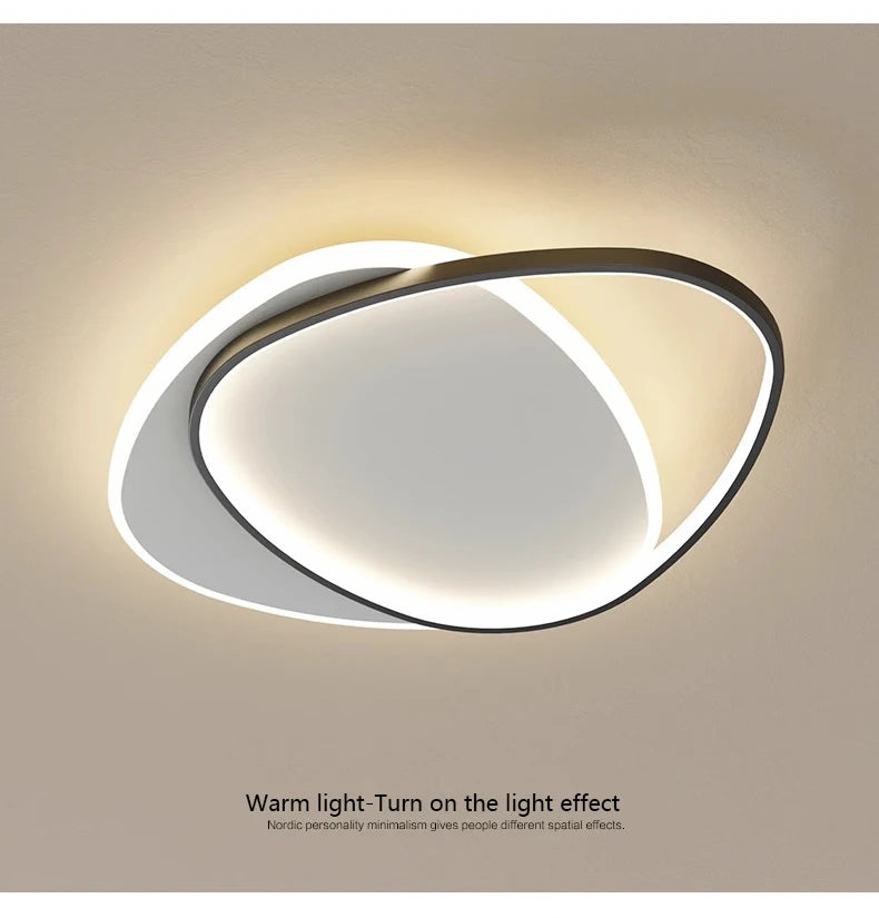 Luces de techo LED redondas modernas para dormitorio Simple, lámparas de estudio para sala de estar, iluminación interior, decoración del hogar, accesorios de lámpara brillante