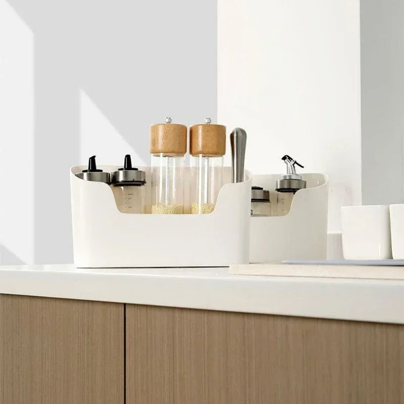 Estante de almacenamiento adhesivo montado en la pared para cocina, caja de almacenamiento multifuncional para puerta de armario, estante para cajón debajo del fregadero, organizador de baño