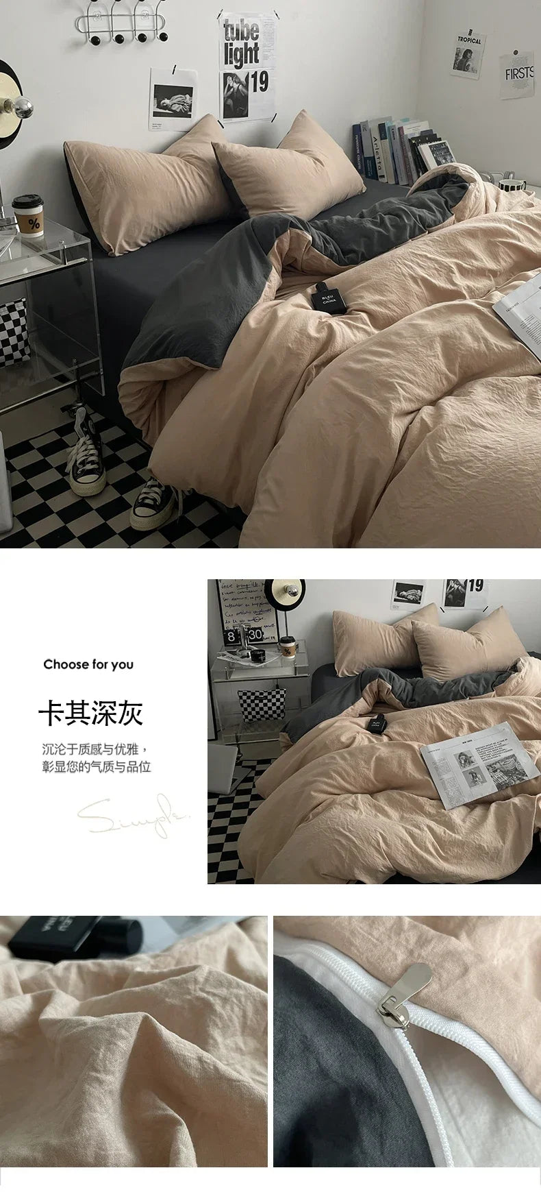 Juegos de edredón de cama, funda nórdica, sábanas con funda de almohada, juego de ropa de cama para cama Queen/King, edredones de cama