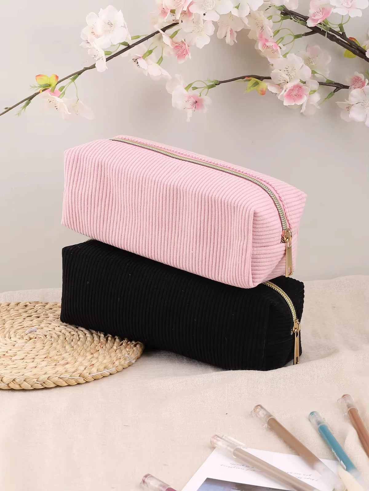 Estuche para lápices de gran capacidad, bolsa organizadora de papelería duradera para útiles escolares, bolígrafos, lápices y más, 1 unidad