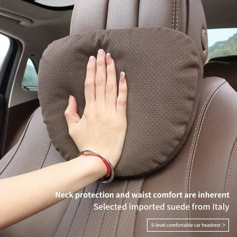 1/2 Uds reposacabezas de coche soporte para el cuello asiento/Clase de diseño Maybach suave Universal ajustable almohada de coche cojín de descanso para el cuello de alta calidad