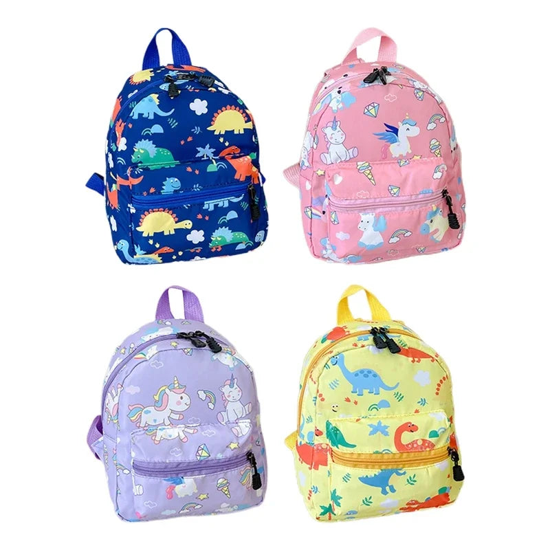 Mochila Infantil con Diseño de Dinosaurio y Unicornio, Linda Mochila Escolar para Niños y Niñas, Impermeable, para Jardín de Infancia