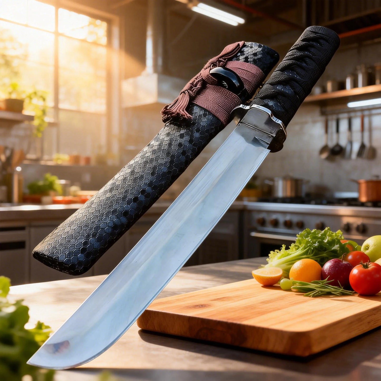 Abertar cerdos y ovejas de alta dureza, cuchillo para cortar carne de carnicero, accesorios de cocina, cuchillo recto de acero con alto contenido de carbono