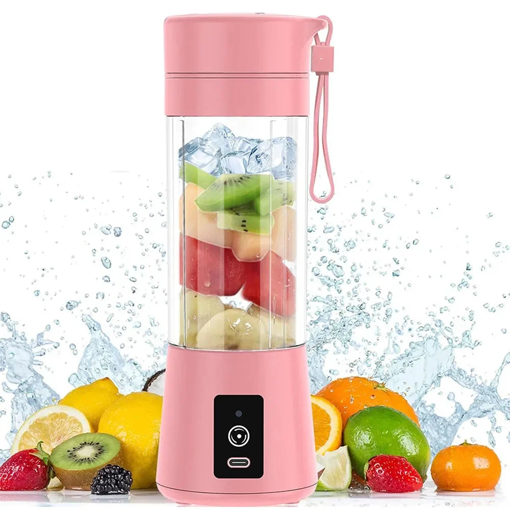 Mini exprimidor eléctrico con carga USB, máquina para batidos y batidos, exprimidor automático de frutas frescas, licuadora de cocina portátil de limón y naranja