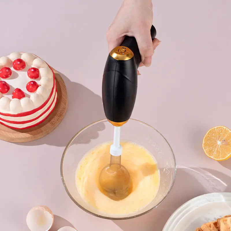 Batidora de Huevos Eléctrica de Mano, 3 Velocidades, Doble Varilla, Cargador, Batidora de Cocina, Mezcladora de Claras, Máquina para Hacer Crema de Mantequilla y Pasteles