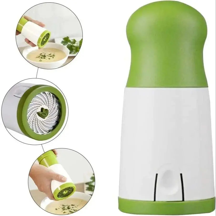 Molinillo Manual de hierbas, molino de especias, trituradora de perejil, cortador de verduras, picadora de cilantro, Chile y Cilantro, herramienta de cocina, 1 ud.