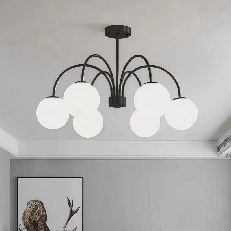 Lámpara de araña LED moderna E27 para sala de estar, dormitorio, mesa de comedor, cocina, estudio, lámparas colgantes de techo, brillo, decoración del hogar