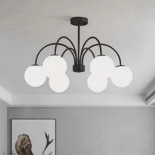 Lámpara de araña LED moderna E27 para sala de estar, dormitorio, mesa de comedor, cocina, estudio, lámparas colgantes de techo, brillo, decoración del hogar