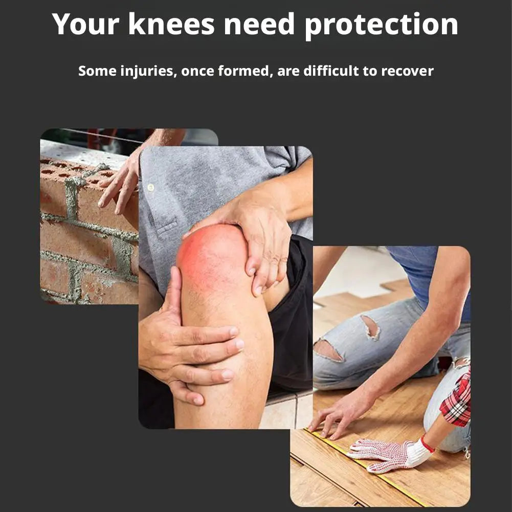 1 par de protectores de rodilla para trabajo y jardinería, gruesos, resistentes al desgaste, con correas ajustables