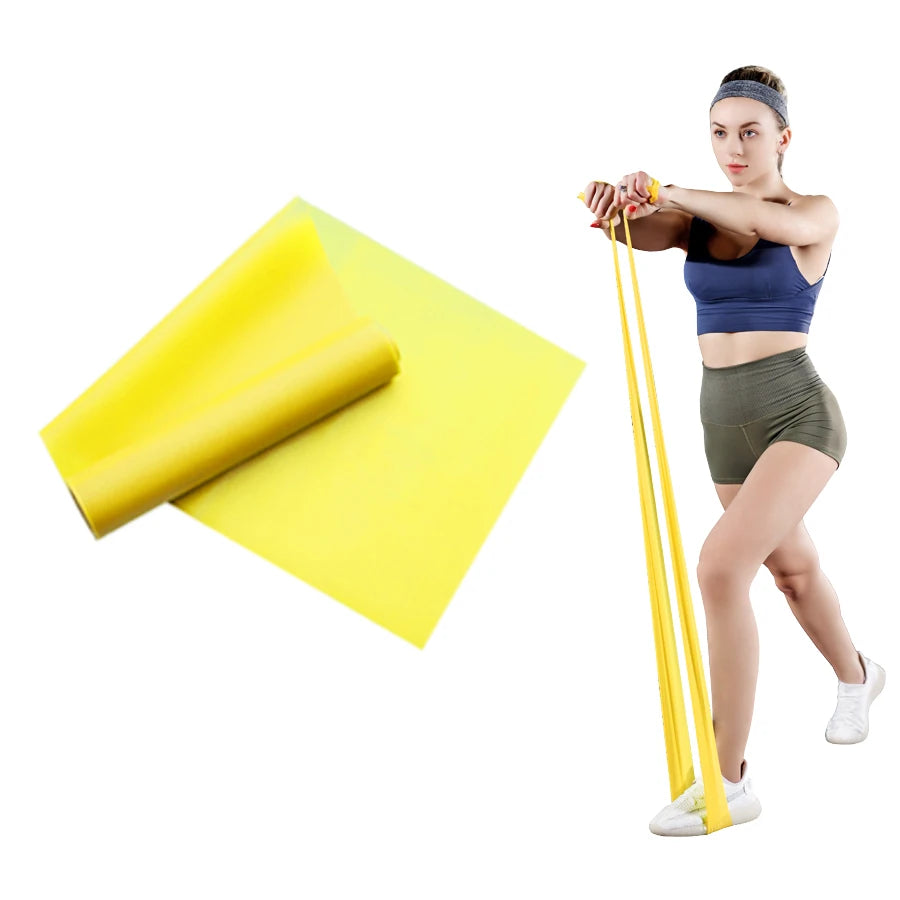 Bandas elásticas de entrenamiento largo, banda de resistencia para Yoga, Pilates, para ejercicio físico de la parte inferior del cuerpo, fuerza en el hogar