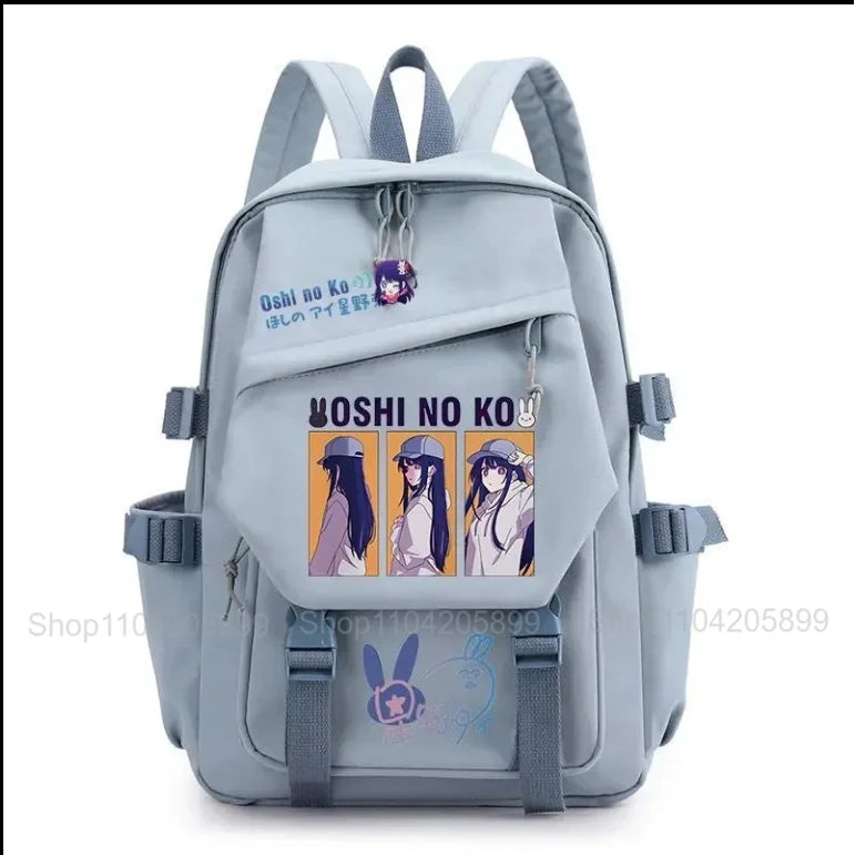 Mochila OSHI NO KO, mochila de anime recomendada para niños, mochila escolar para estudiantes, regalo para niñas, mochila de viaje diaria bonita
