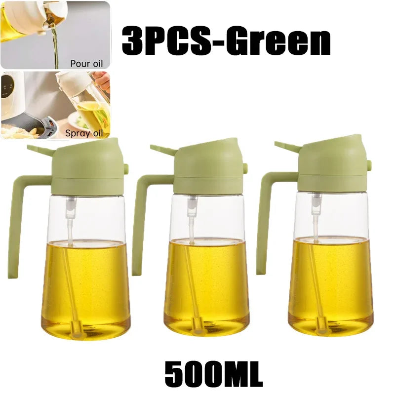 Botella pulverizadora de aceite, pulverizador de aceite de oliva, dispensador de cocina de plástico, Camping, hornear, vinagre, pulverizador de soja, accesorios de cocina