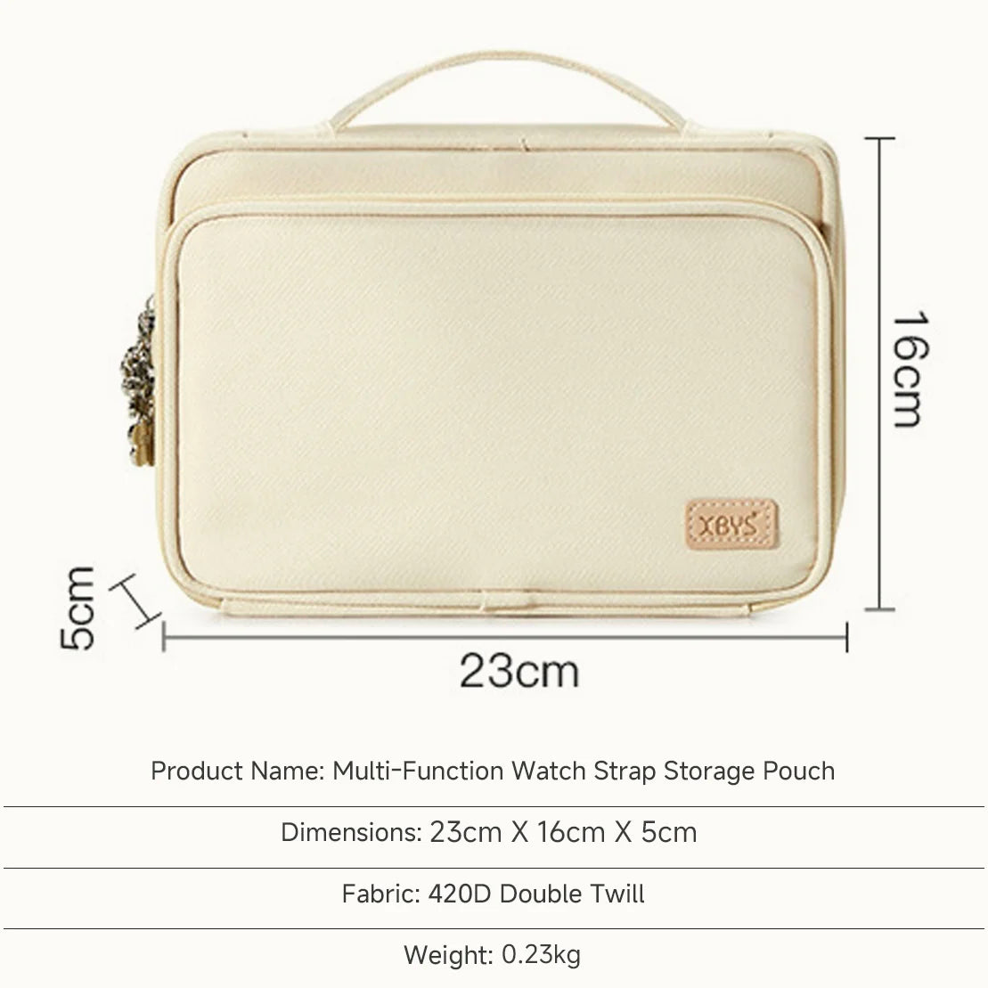 Bolsa de almacenamiento para correas de reloj para mujer, organizador de maquillaje portátil, bolsas de almacenamiento de artículos de tocador de gran capacidad para viaje
