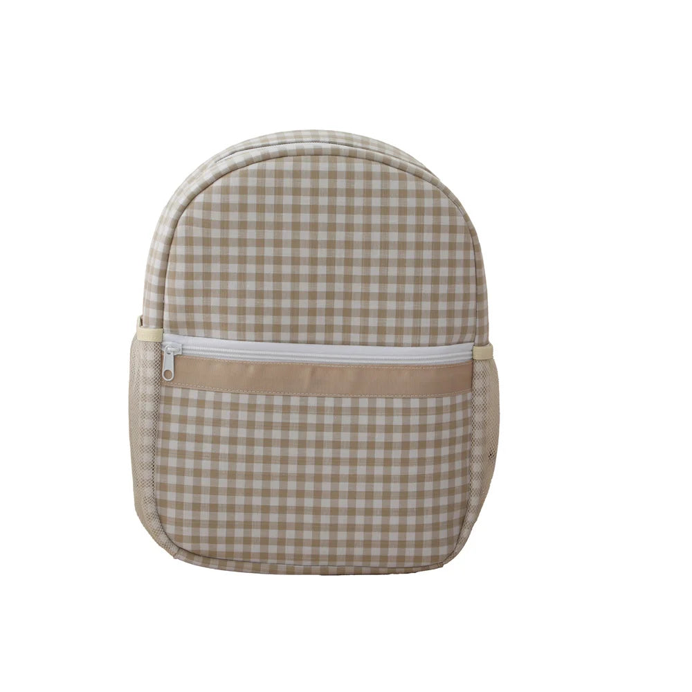 Mochila Escolar para Niños Pequeños, Mochila Linda con Estampado de Cuadros para Niñas, 12 Pulgadas para Preescolar y Jardín de Infancia, 15 Pulgadas para Adolescentes de Secundaria
