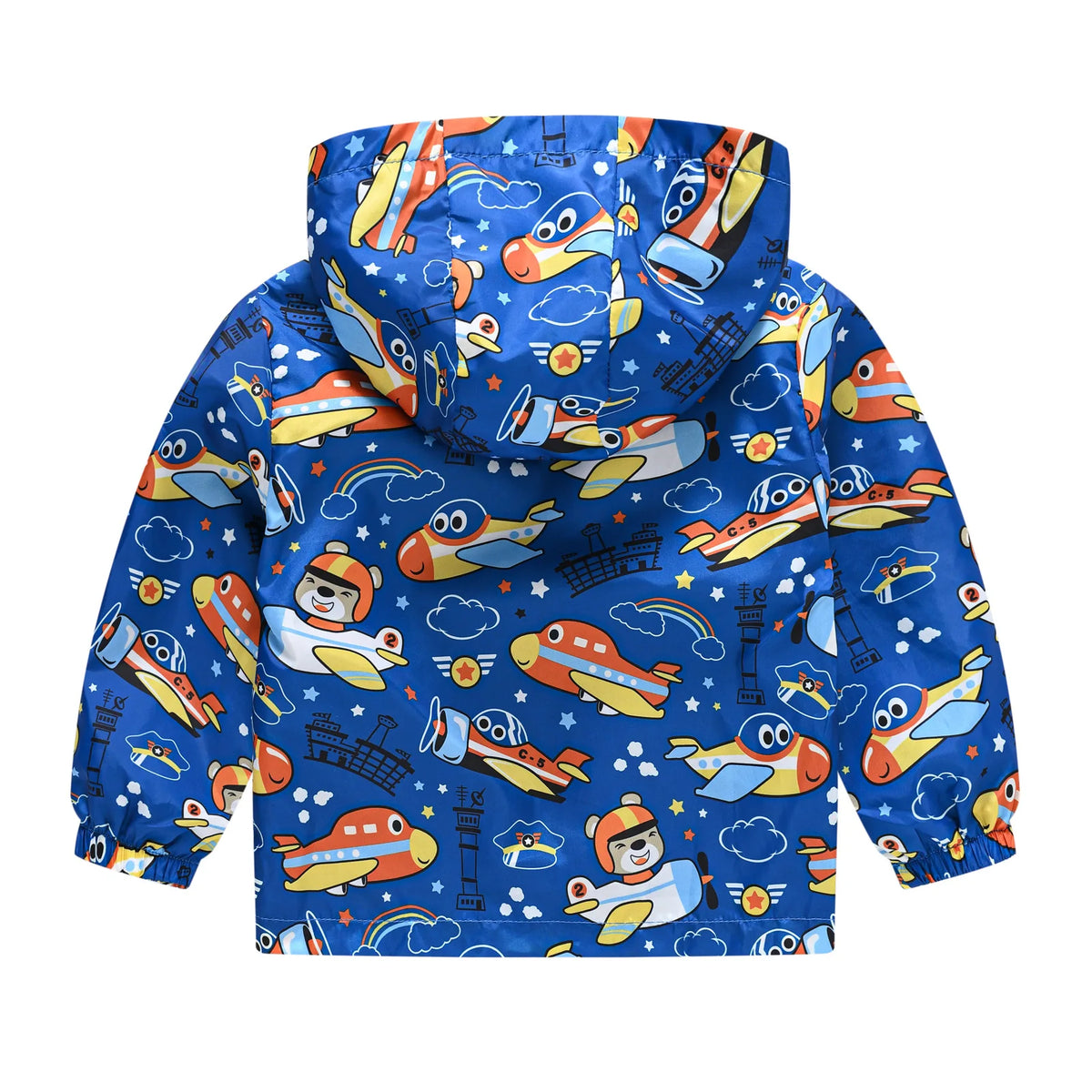 Chaqueta impermeable con capucha para niños y niñas, cortavientos con cremallera y estampado de dinosaurio de dibujos animados, a la moda, novedad