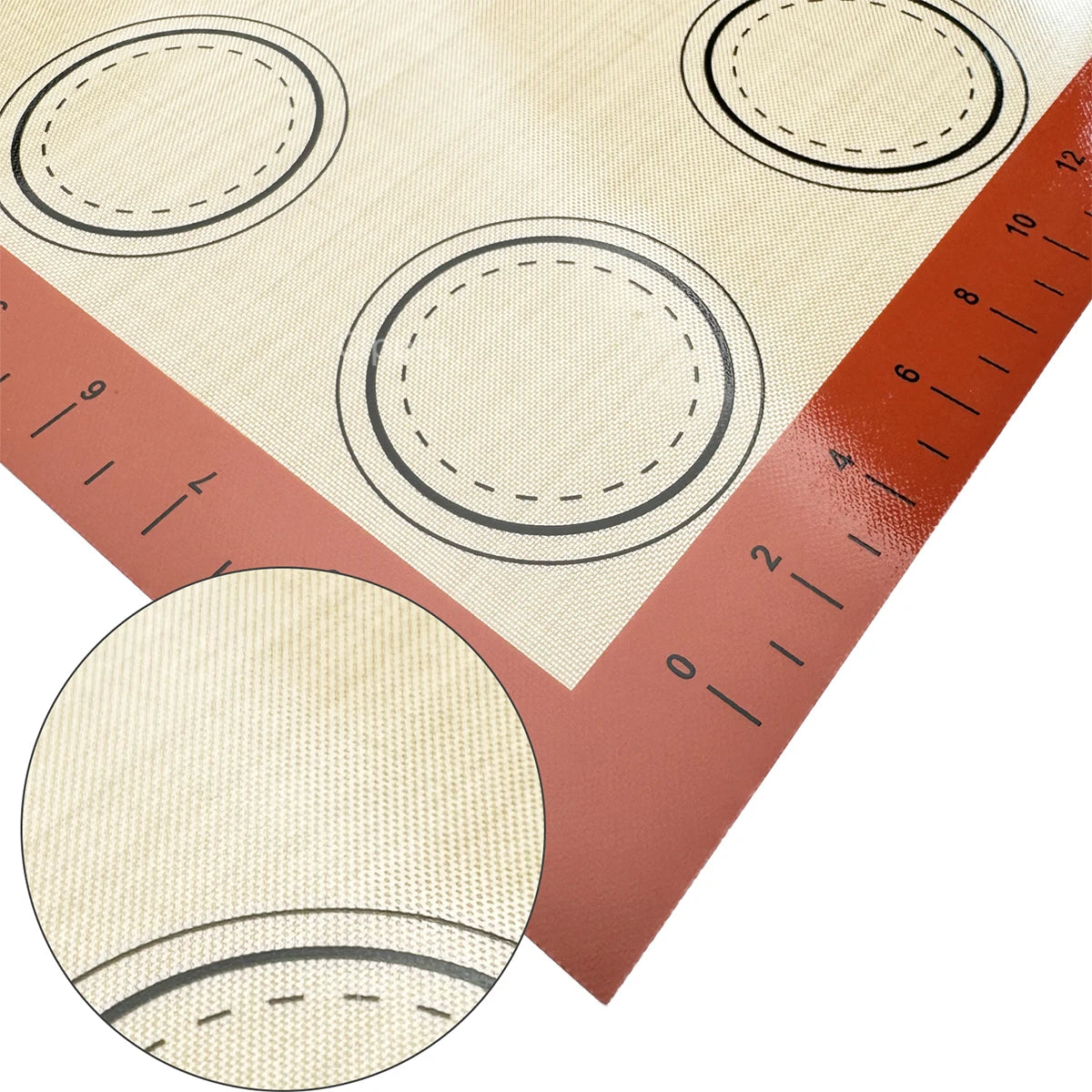 Estera de silicona para horno, fina de 0,4mm, reutilizable, antiadherente, resistente al calor, revestimiento de hojas, herramientas para hornear para galletas, 1 ud.