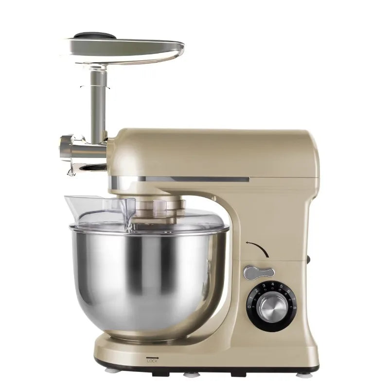 Batidora de Pedestal Multifuncional de 7L y 1300W, Batidora Eléctrica de Alimentos con Licuadora de 1.5L y Picadora de Carne, Suministro de Fábrica