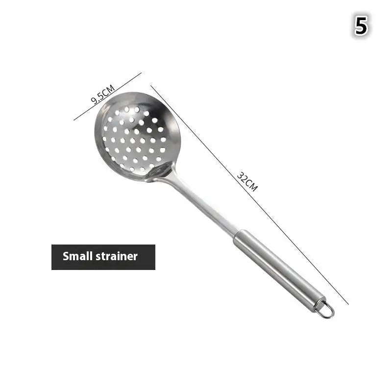 Utensilios de cocina, utensilios de cocina, pala de acero inoxidable, cuchara para sopa, utensilios giratorios, vajilla, herramienta de cocina, utensilios de cocina