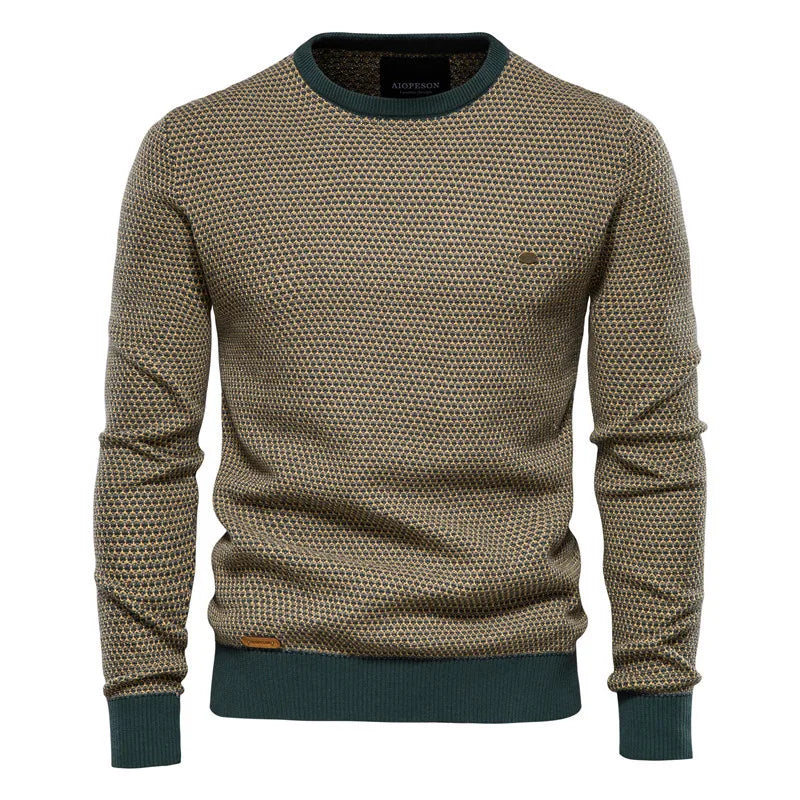 Nueva moda Otoño Invierno hombres cuello redondo manga larga Casual moda jerseys de punto masculino Baisc suéteres camisetas ropa Tops