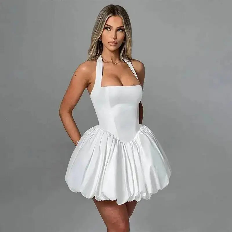 Townlike cintura envolvente A-line vestido de baile vestido de mujer Halter Mini 2025 Primavera Verano vestido club nocturno Sexy vestidos de fiesta