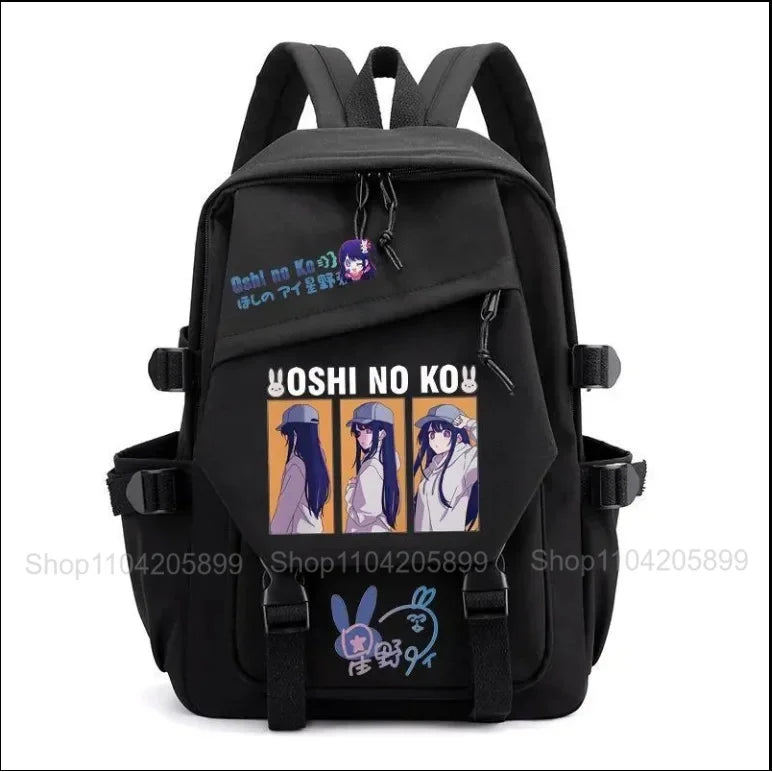 Mochila OSHI NO KO, mochila de anime recomendada para niños, mochila escolar para estudiantes, regalo para niñas, mochila de viaje diaria bonita